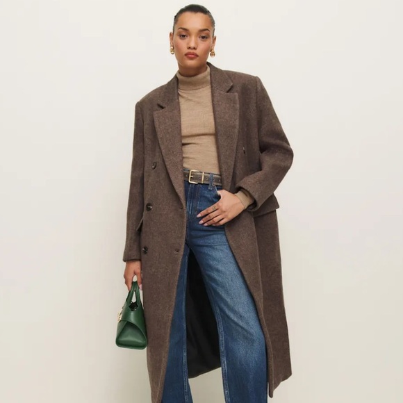 Reformation Jackets & Blazers - Reformation Lucas Coat Brown - Size S